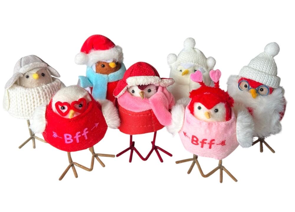 Target Featherly Friends Mini Birds Christmas Valentine’s Day Lot of 7